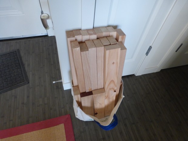 Ready to load into the car.