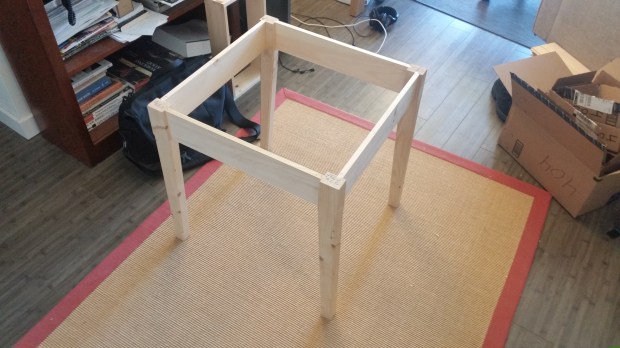 Angled-leg Side Table | The Apartment Woodworker