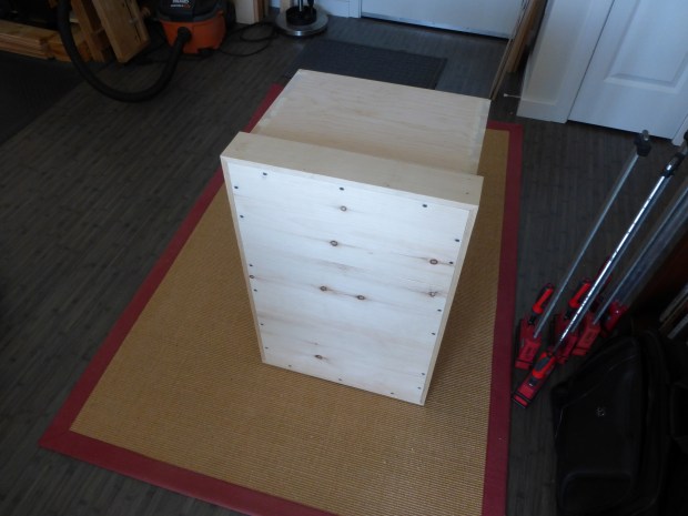 My miters aren't perfect, but because it will be painted a dark blue, I can fix gaps with water-based filler.